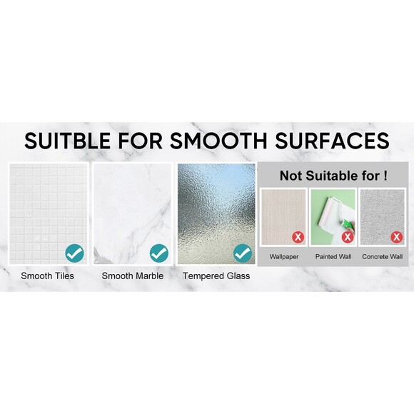 Cobbe Anti-Swing Shower Caddy Hanging with 4 Hooks, No Drilling Organizer, Black - Picture 7 of 8